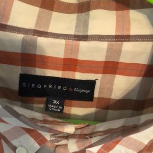 Siegfried and Company 3x LS Plaid Shirt